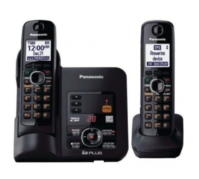 تلفن بیسیم پاناسونیک KX-TG 6632 دو گوشی ( استوک )